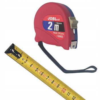METRÓWKA MIARKA ZWIJANA 2m taśma miernicza z blokadą 19mm auitomatyczna