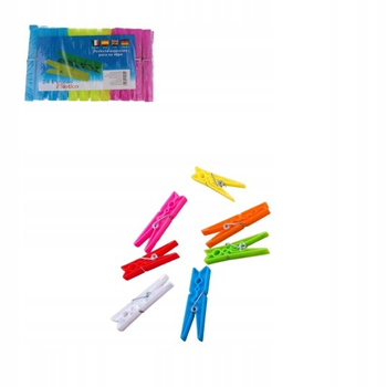 KLAMERKI DO PRANIA spinacze mocne 24szt do bielizny praktyczne wytrzymałe