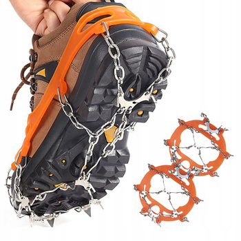 RACZKI ŁAŃCUCHY DO BUTÓW na lód kolce uniwersalne antypoślizgowe trekking