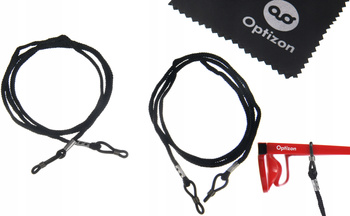 SZNUREK CZARNY DO OKULARÓW PLECIONY zawieszka solidny sznureczek 2 sztuki