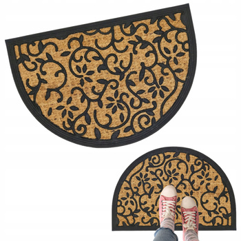 WYCIERACZKA POD DRZWI 40x60 do butów półokrągła kokos+guma mix wzorów