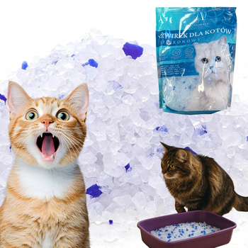 ŻWIREK SILIKONOWY DLA KOTA 1,5kg niezbrylający 3,8L bezpyłowy wydajny