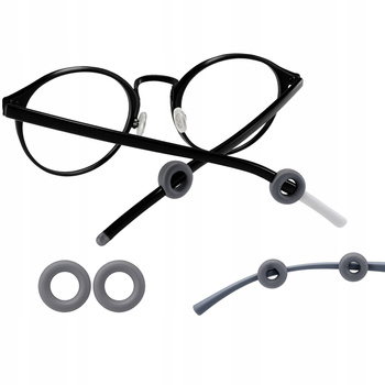 STOPERY KÓŁKA NAKŁADKI na ZAUSZNIKI do okularów końcówki antypoślizgowe 2sz