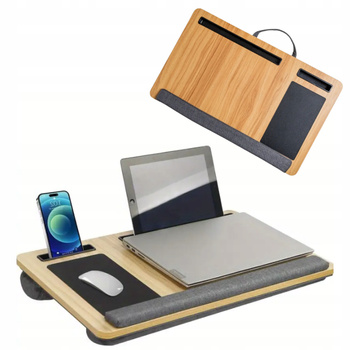 PRZENOŚNA PODSTAWKA POD LAPTOPA funkcjonalna z miękkimi poduszkami wygoda
